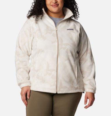 Columbia Womens Benton Springs Printed Full Zip Fleece Jacket - Plus Size- Product Image