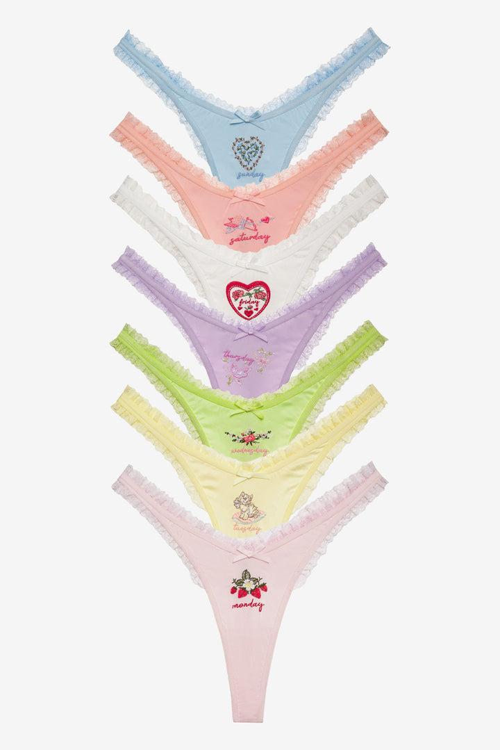 Days of The Week Panty Pack — Multi Product Image