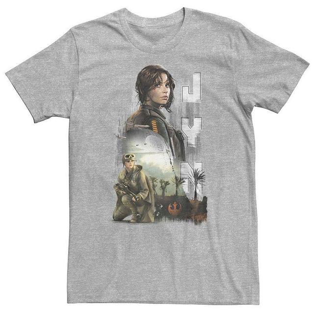 Big & Tall Star Wars Jyn Progress Tee, Mens Athletic Grey Product Image