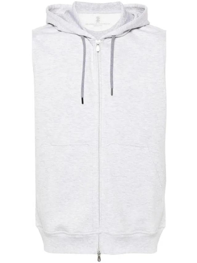 Zip-up Hoodie In Gray Product Image