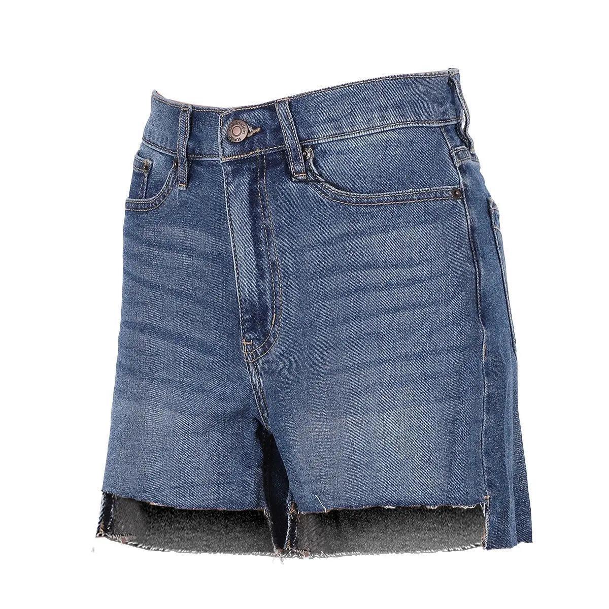 Calvin Klein Women's Hi Rise Relaxed Fit Short W/Step Hem Classic Denim 4" Inseam Product Image