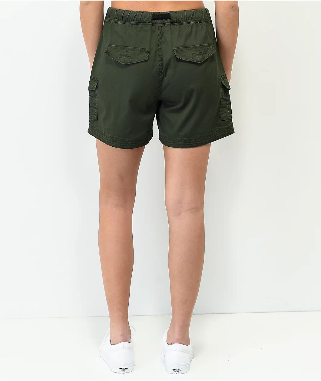 Unionbay Chase Green Utility Belt Shorts Product Image