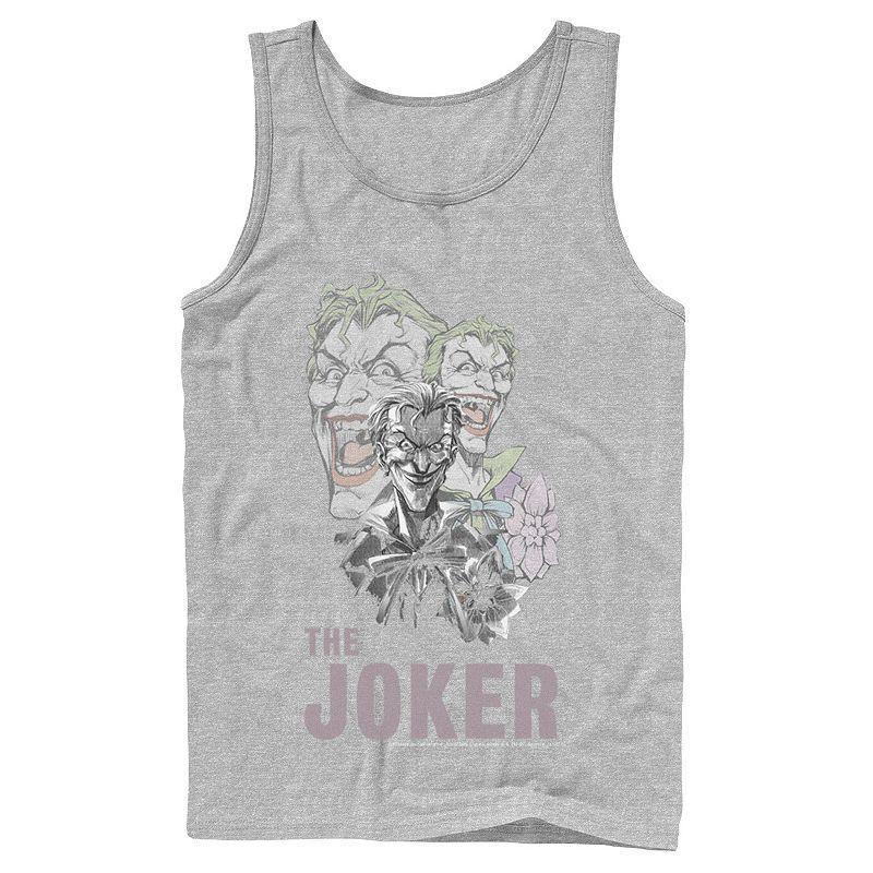 Mens DC Comics The Joker Collage Tank Top Grey Product Image