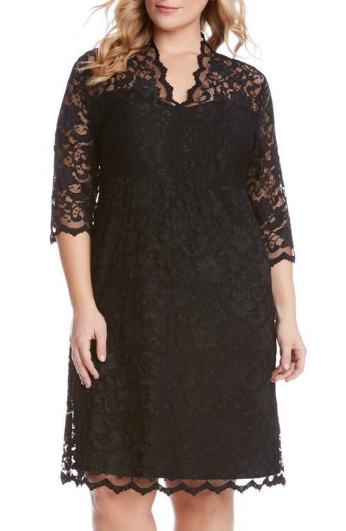 Karen Kane Scalloped Stretch Lace Dress Product Image