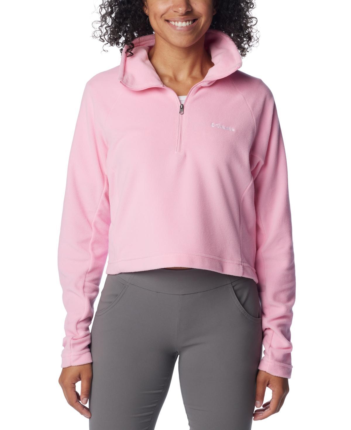 Columbia Womens Glacial Cropped Ii Sportswear Fleece 1/2-Zip Top Product Image