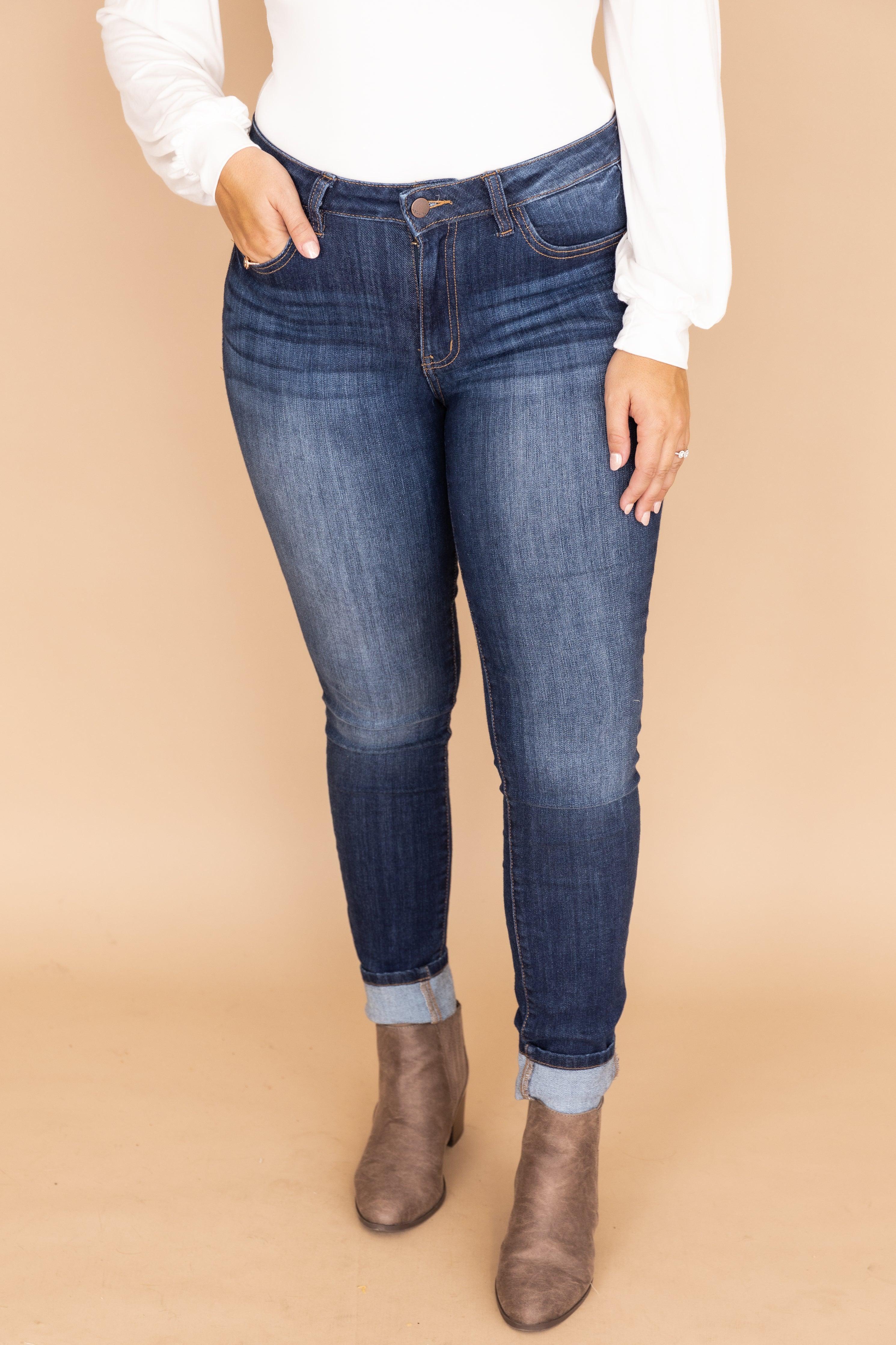 Willa Dark Wash Skinny Jeans FINAL SALE Product Image