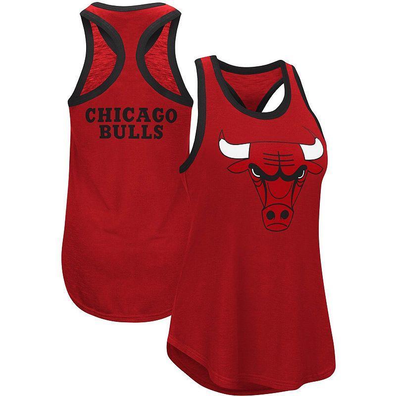 Womens G-III 4Her by Carl Banks Chicago Bulls Showdown Burnout Tank Top Product Image