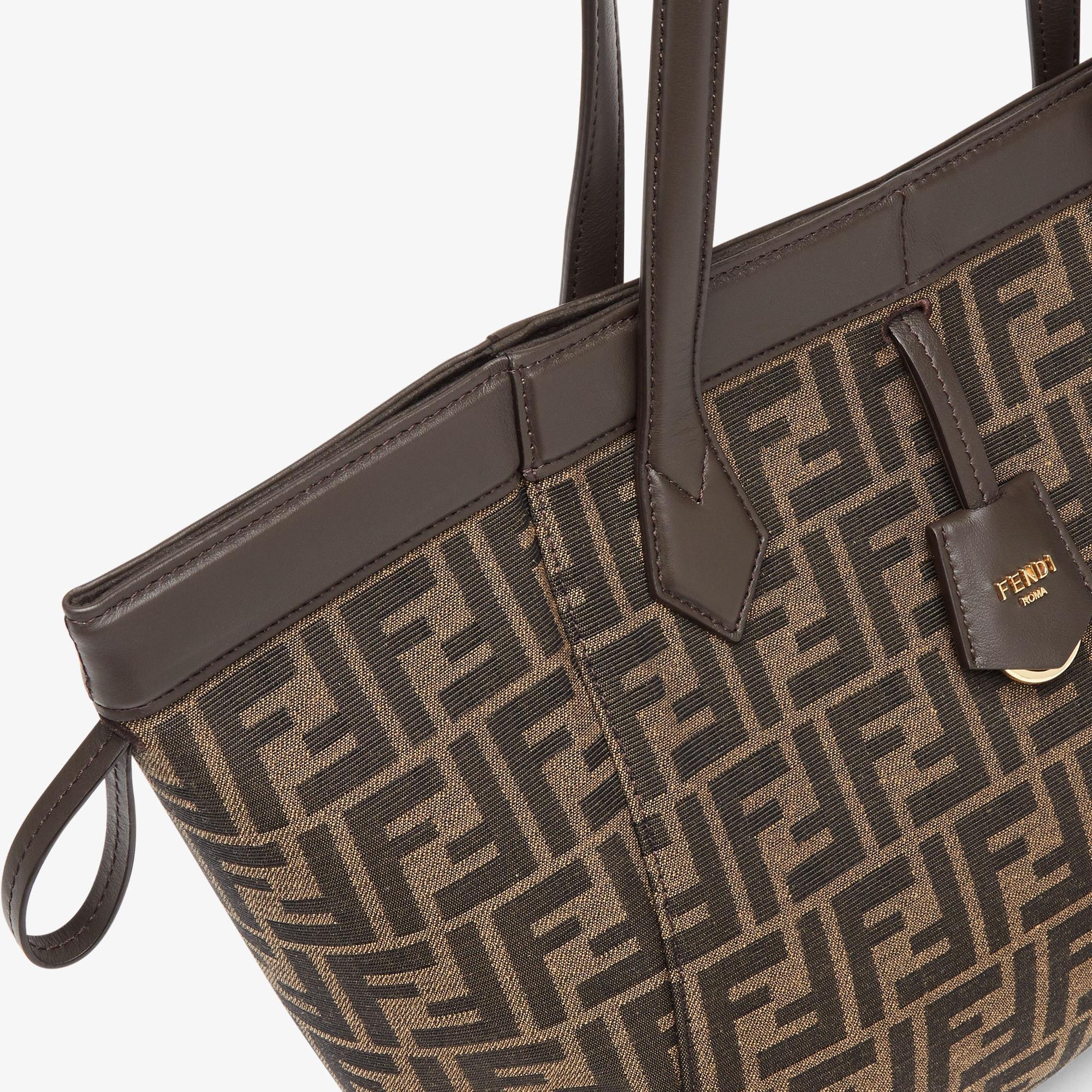 Fendi Origami MediumBrown FF jacquard fabric bag Product Image