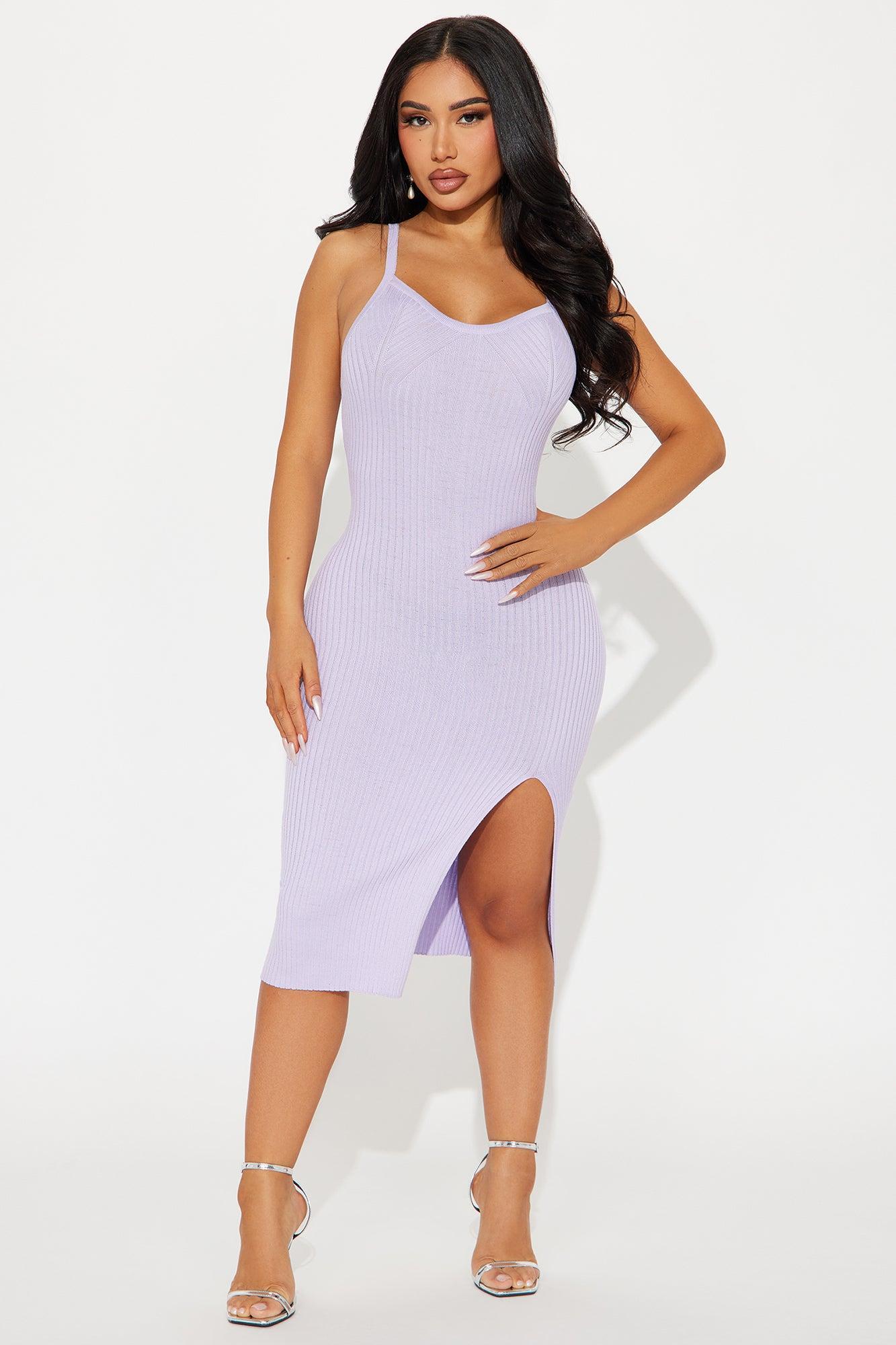 Lana Midi Dress - Lavender Product Image