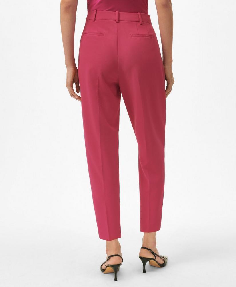 Cropped Fine Twill Crepe Pants Product Image