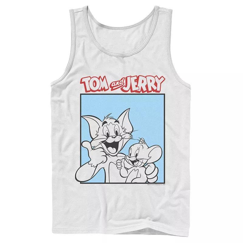 Mens Tom And Jerry Thumbs Up Poster Tank Top Product Image