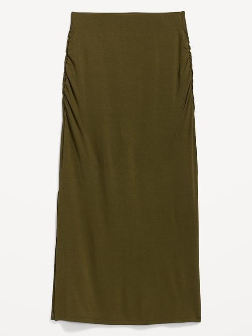 Ruched Maxi Skirt Product Image