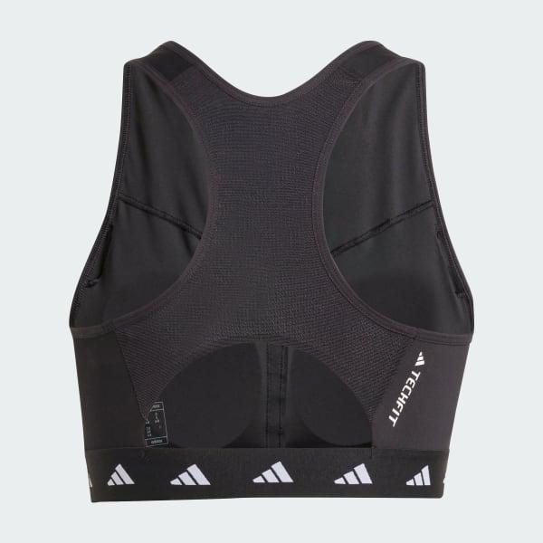 Powerimpact Training Medium-Support Techfit High-Neck Zip Bra Product Image