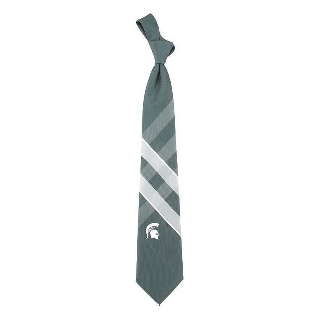 Mens Michigan State Spartans Woven Poly Grid Tie Product Image