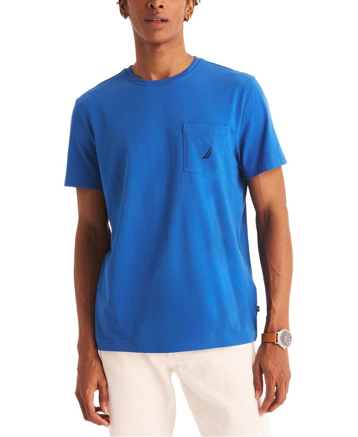 Nautica Mens Classic-Fit Solid Crew Neck Pocket T-Shirt Product Image