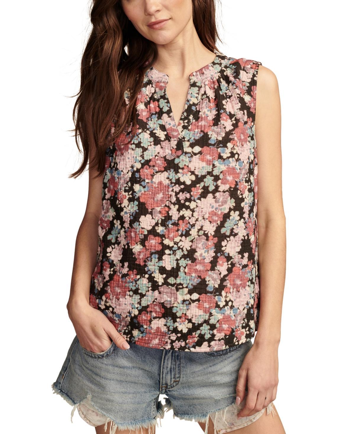 Women's Cotton Sleeveless Popover Shirt Product Image