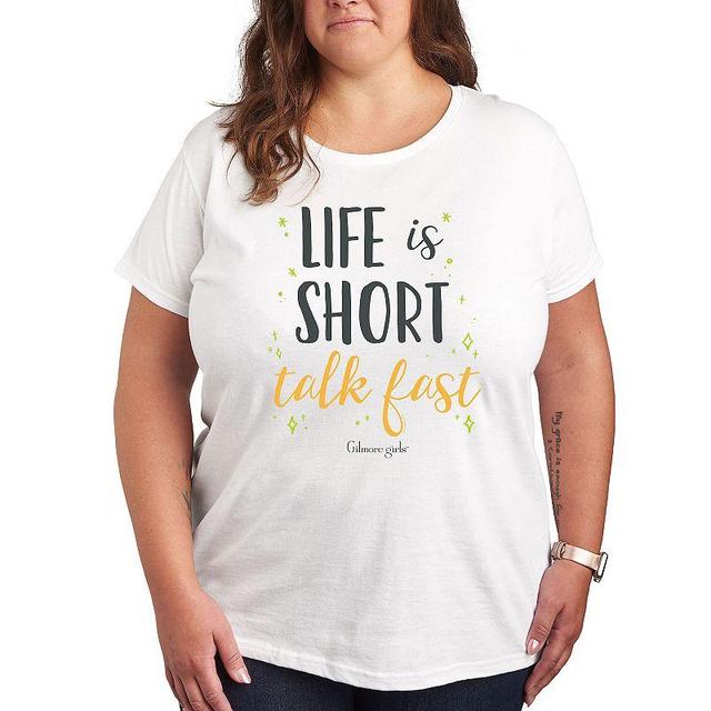 Plus Gilmore Girls Talk Fast Graphic Tee, Womens Product Image