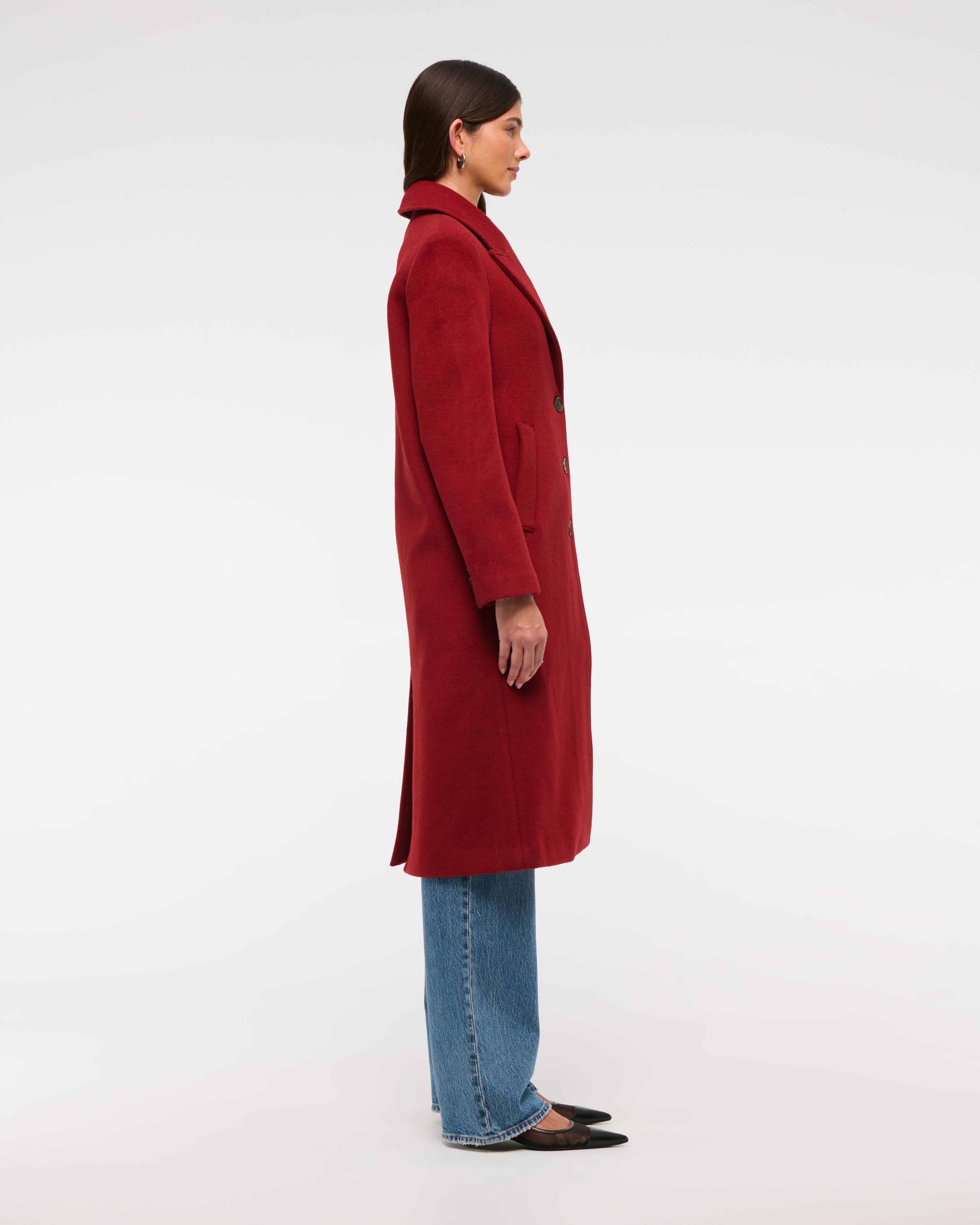 Wool-Blend Tailored Topcoat Product Image