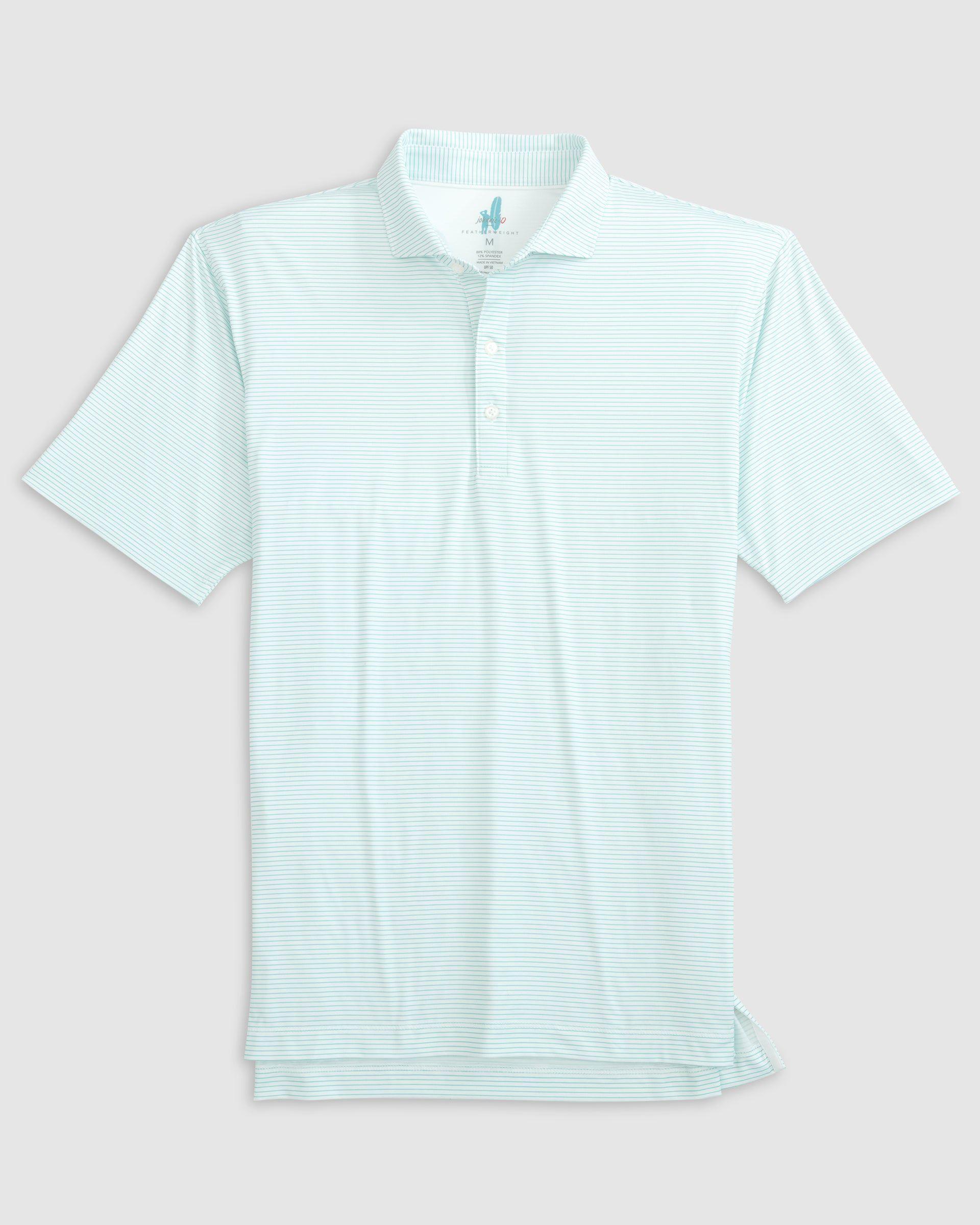 johnnie-O Double Eagle Striped Featherweight Performance Polo Product Image