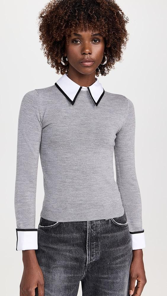 alice + olivia Porla Collared Sweater | Shopbop Product Image