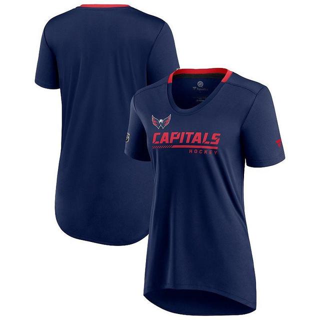 Womens Fanatics Branded Washington Capitals Authentic Pro Locker Room T-Shirt Blue Product Image