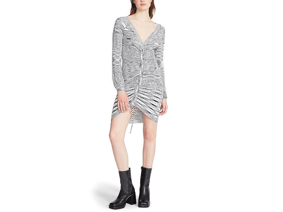 Steve Madden Sophie Space Dye Long Sleeve Ruched Minidress Product Image