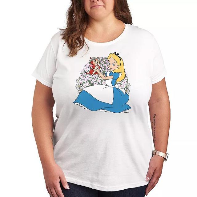 Disneys Alice in Wonderland Alice & Dinah Plus Graphic Tee, Womens Product Image