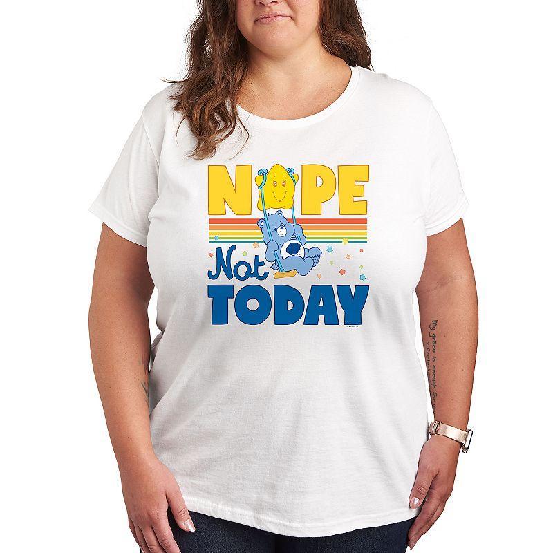 Plus Care Bears Nope Not Today Graphic Tee, Womens Product Image