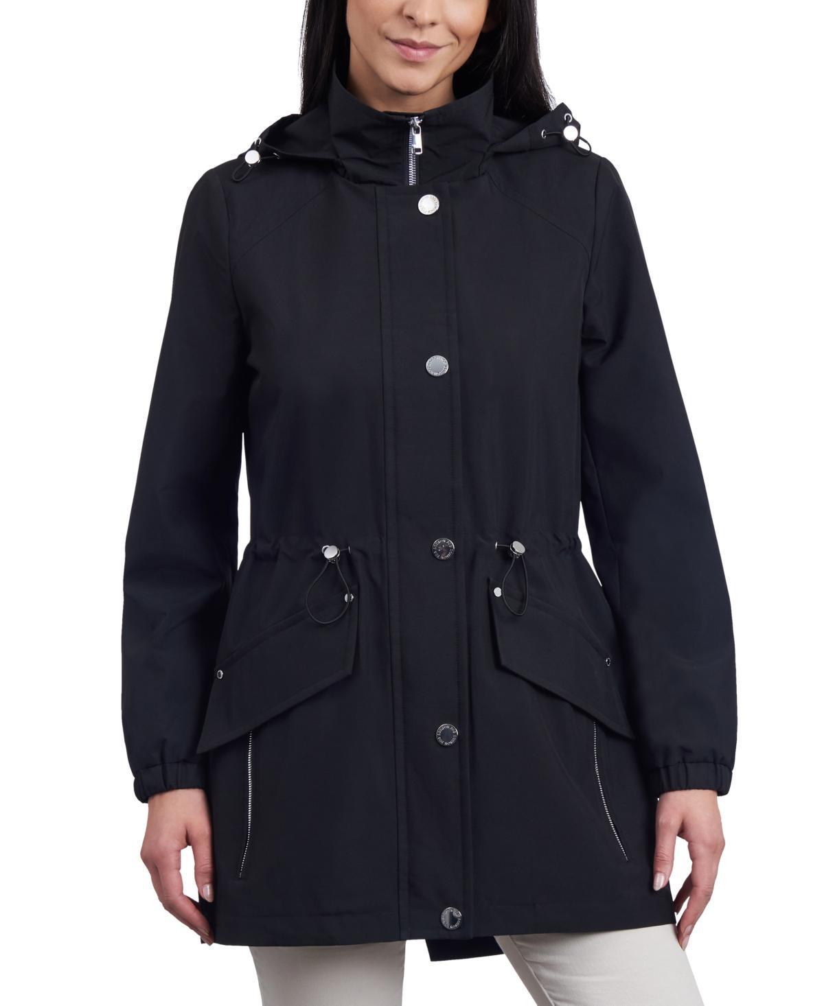 London Fog Womens Water-Resistant Hooded Anorak Coat Product Image