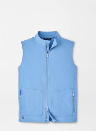 Peter Millar Mens Contour Vest | Color: Brook Blue | Size: L Product Image