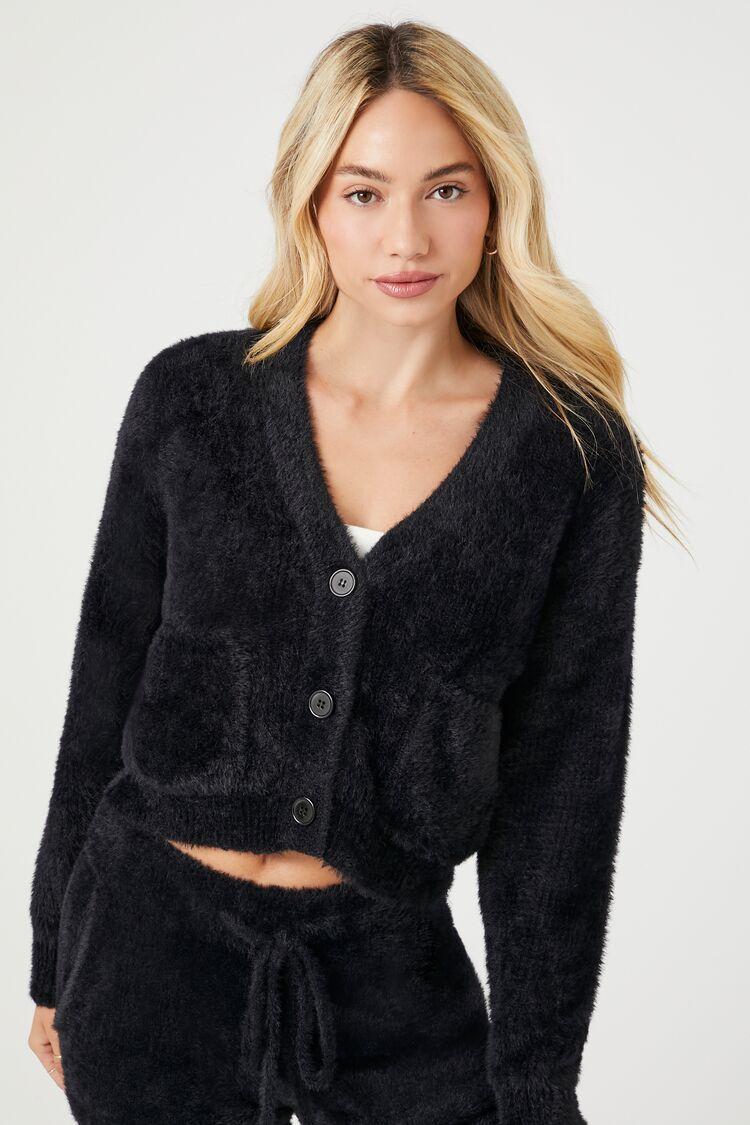 Fuzzy Cardigan Sweater | Forever 21 Product Image