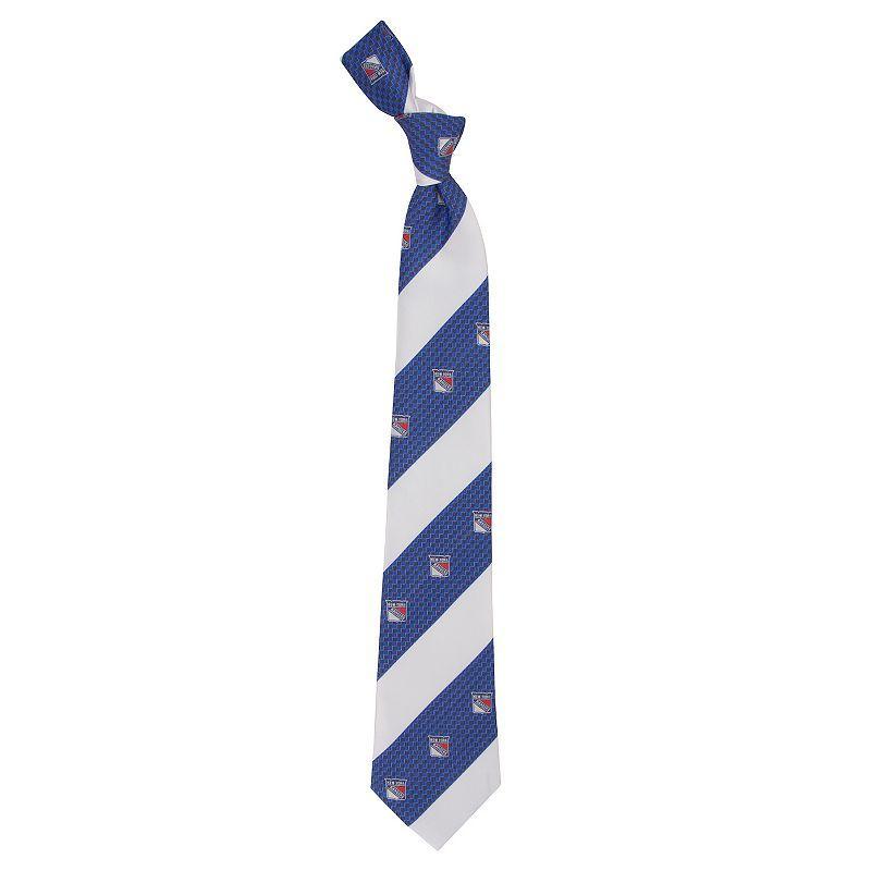 Mens New York Rangers Striped Tie Product Image