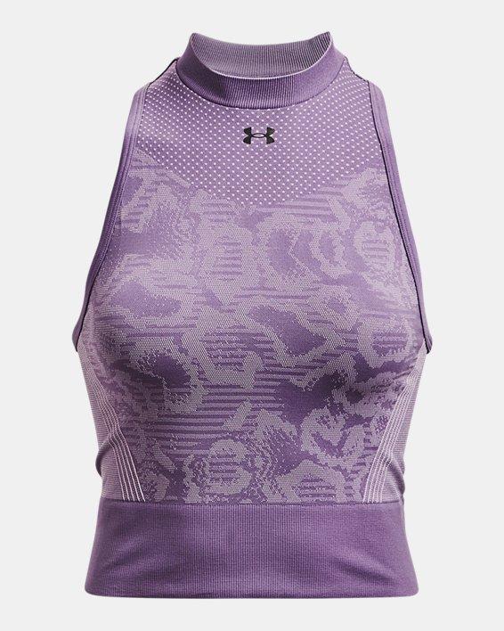 Women's UA RUSH™ HeatGear® Seamless Crop Top Product Image