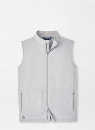 Peter Millar Mens Contour Vest | Color: Gale Grey | Size: M Product Image