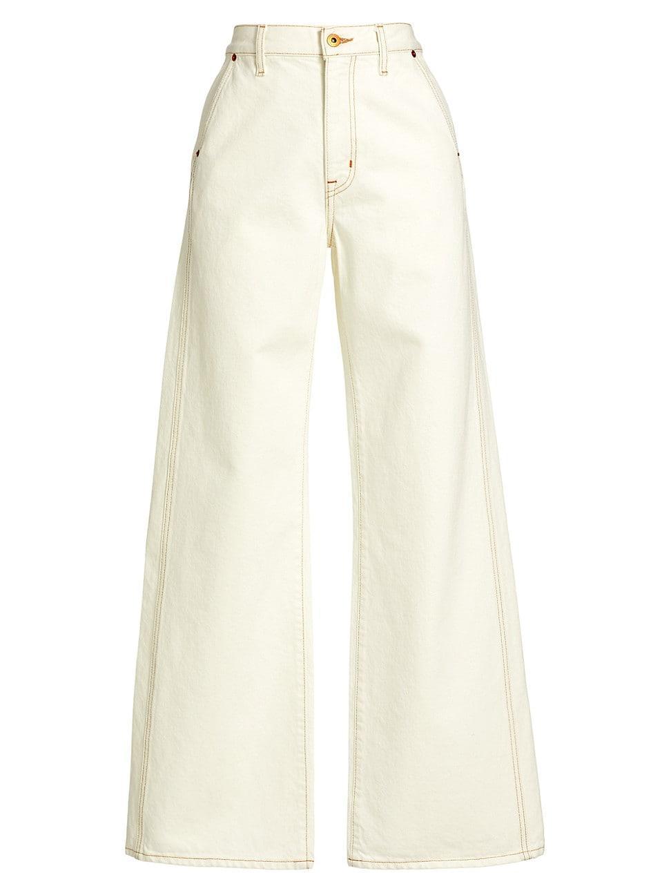 Womens Grace Double Seam Wide-Leg Jeans Product Image