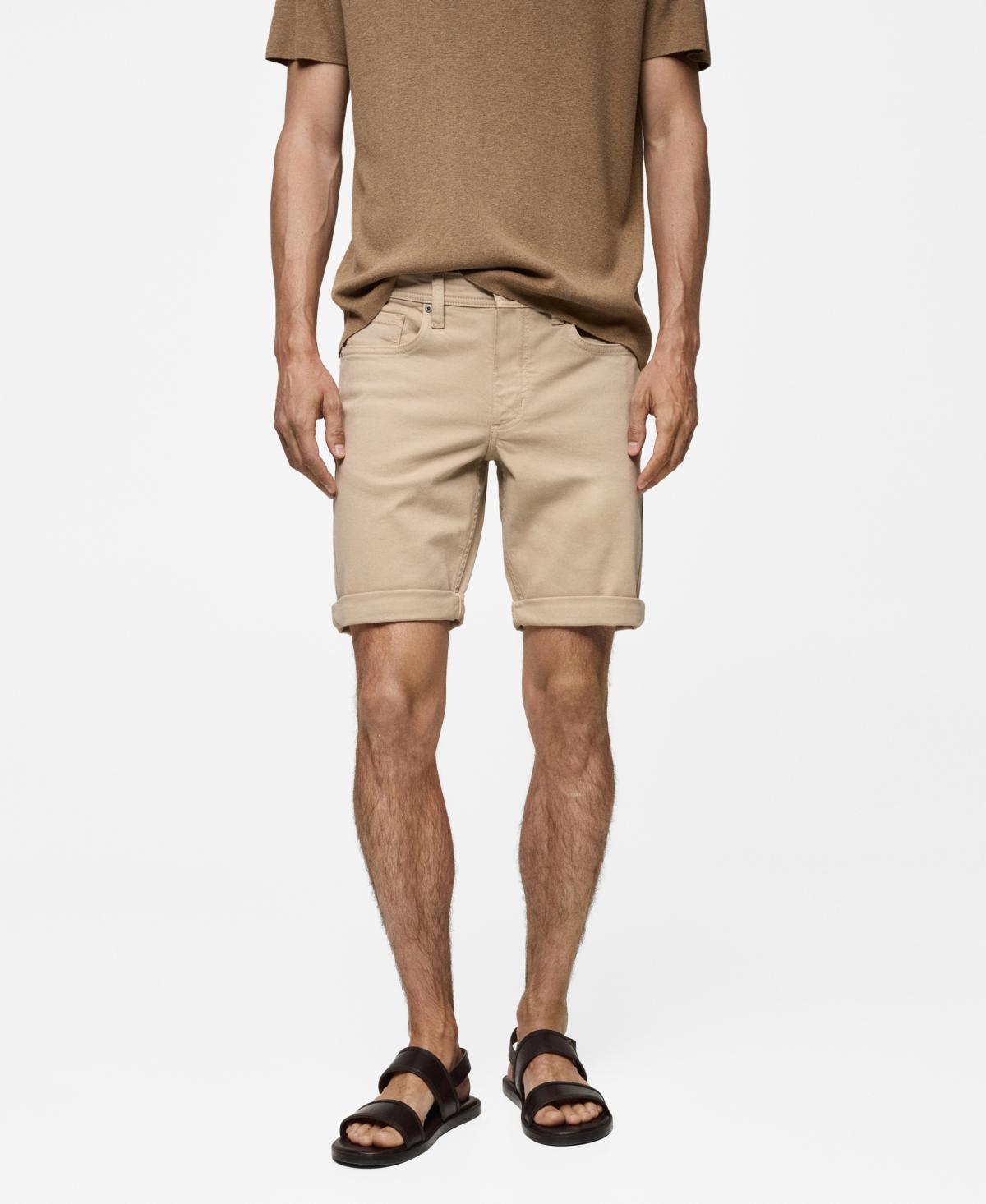 Mango Mens Denim Bermuda Shorts Product Image