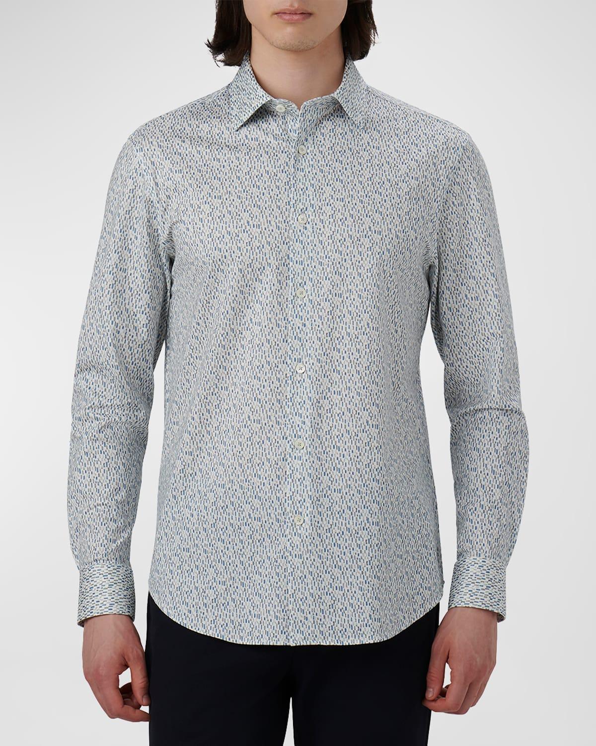 Mens Ooohcotton Tech James Geometric Long-Sleeve Shirt Product Image