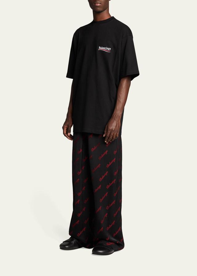 Balenciaga Campaign Logo Oversize Cotton Graphic Tee Product Image