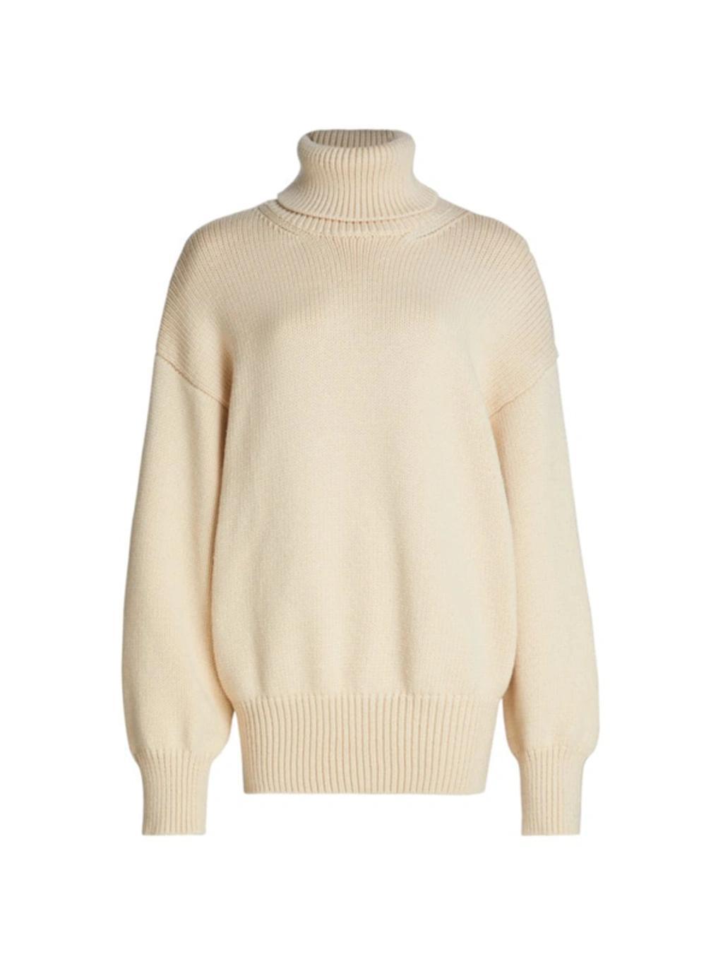 THE ROW Ludo Merino Wool-blend Sweater In Light Ivory product image