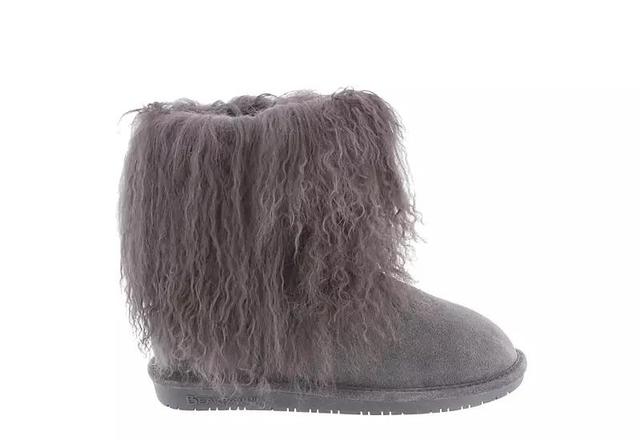 Bearpaw Boo Womens Curly Lamb Boots Grey Product Image