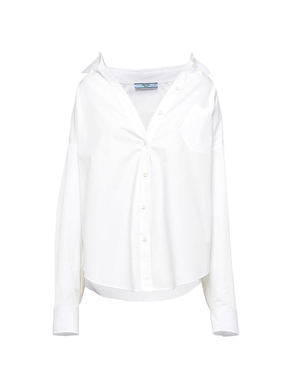 Womens Embroidered Poplin Shirt product image