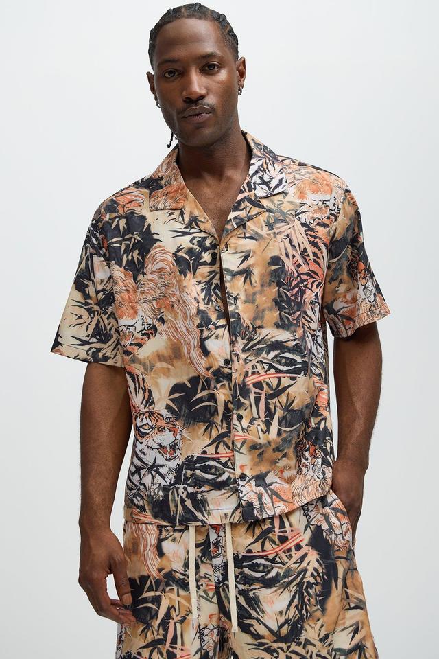 Crouching Tiger Shirt - Brown/combo Product Image