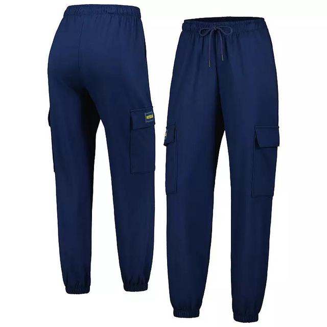 Womens Lusso Michigan Wolverines Mellie Cargo Pants Blue Product Image