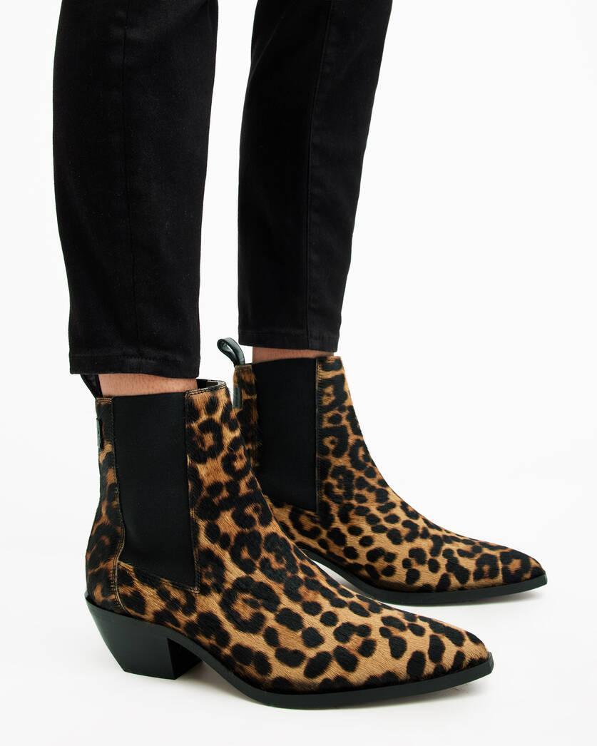 Fox Pointed Western Leather Boots Product Image