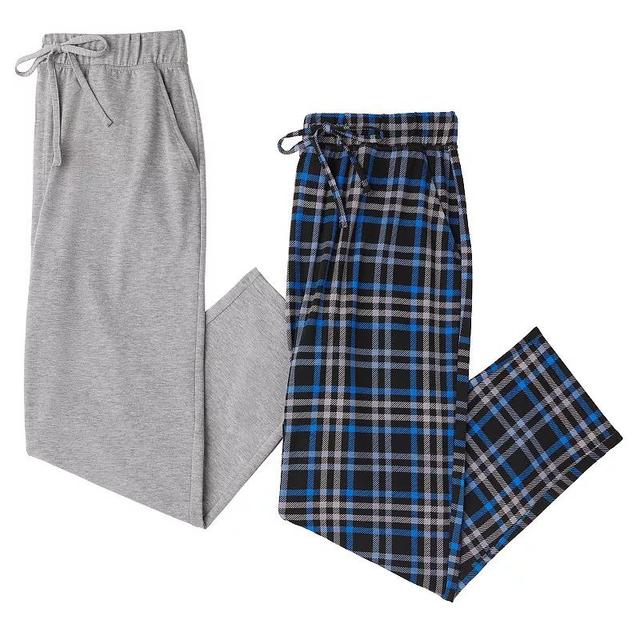 Mens Cuddl Duds 2-Pack French Terry Pajama Pants Set Product Image