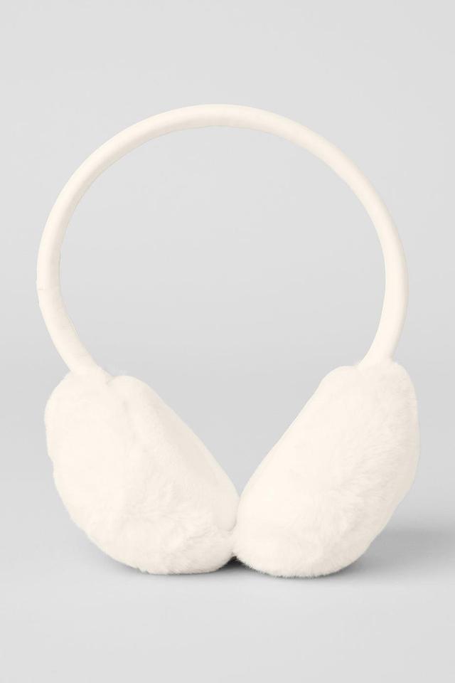 Faux Fur Ear Muff - Ivory Female Product Image