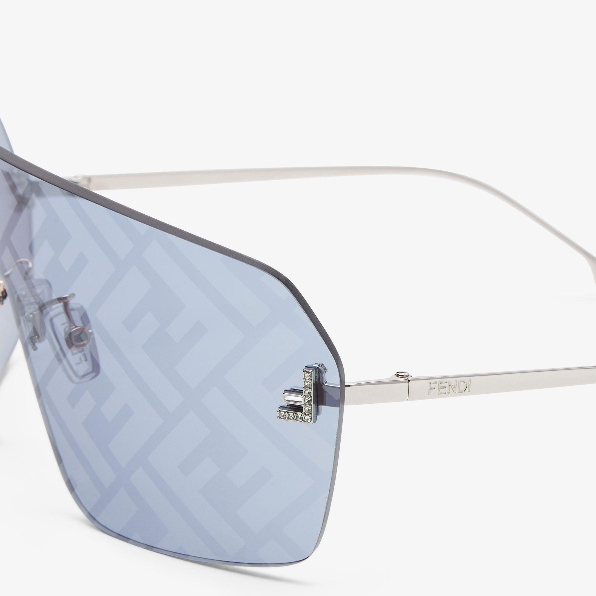 Fendi First CrystalLight blue shield sunglasses Product Image