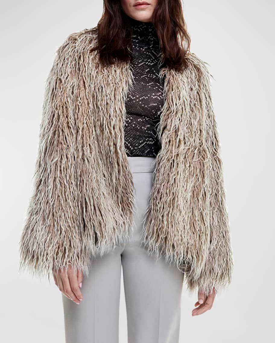 Faux Fur Swing Jacket Product Image