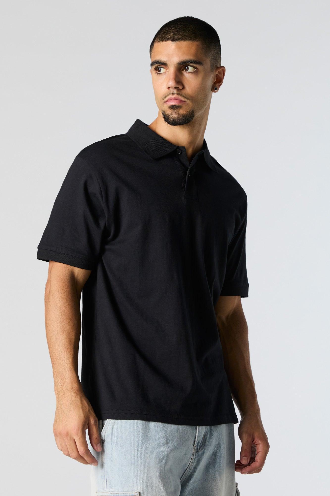 Solid Polo Shirt Male Product Image