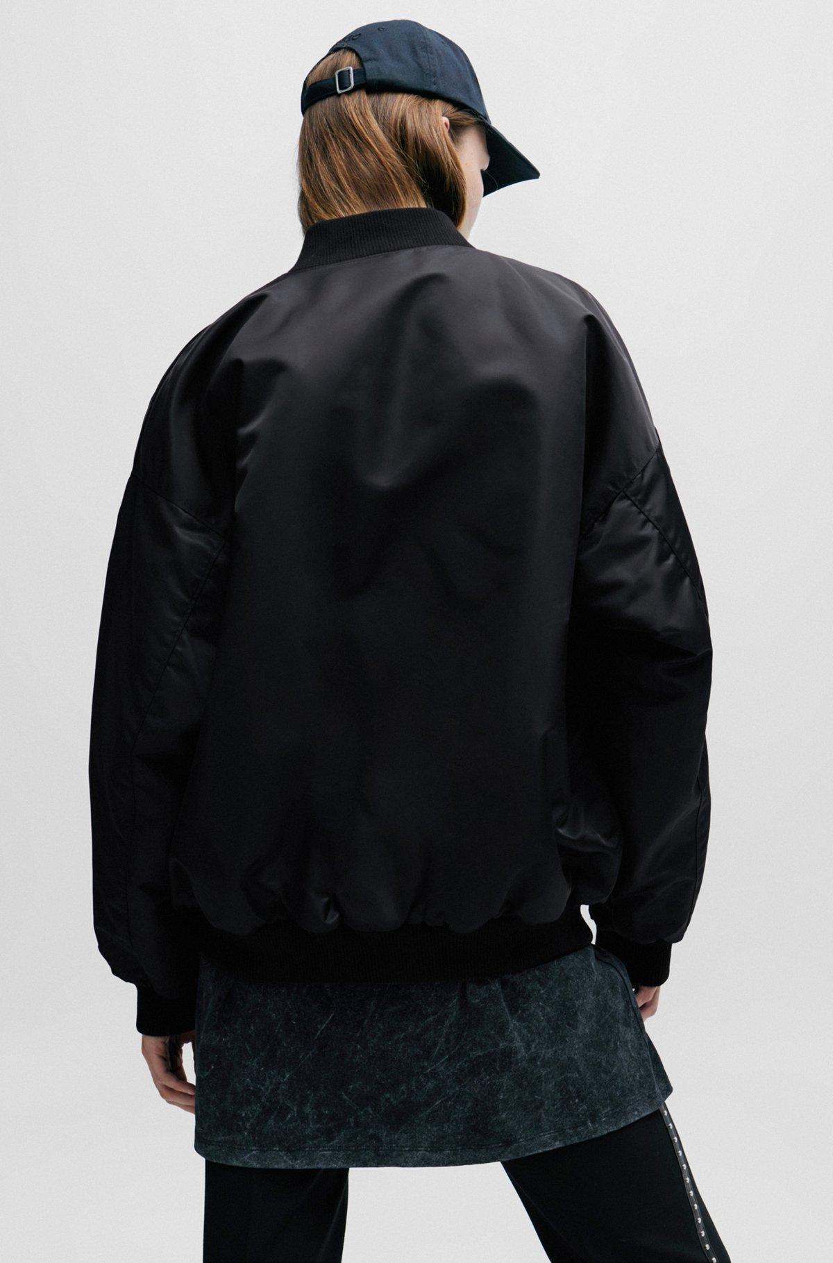 Oversize-fit bomber jacket in water-repellent fabric Product Image